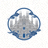 米兰·(milan)中国官方网站 logo，橙色与深蓝双色设计的体育资讯品牌标志